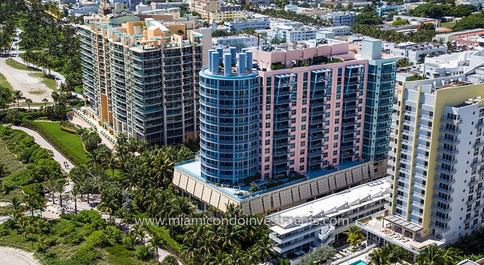 aerial view of 1500 Ocean Drive