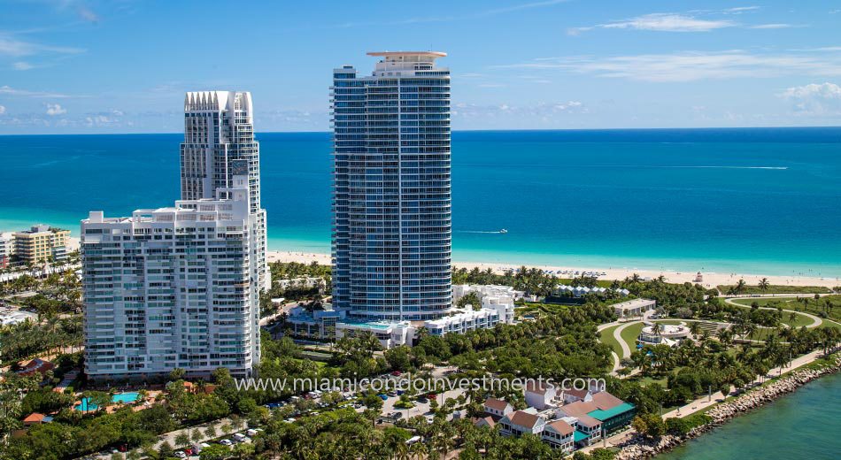 ocean views from Continuum South Beach South Tower