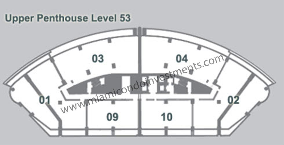 epic-residences-upper-penthouse-floor-53-site-plan