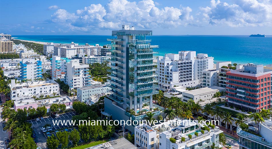 ocean views from Glass Miami Beach