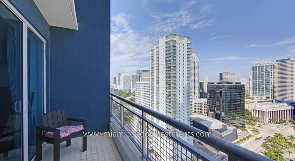 Infinity at Brickell condo balcony