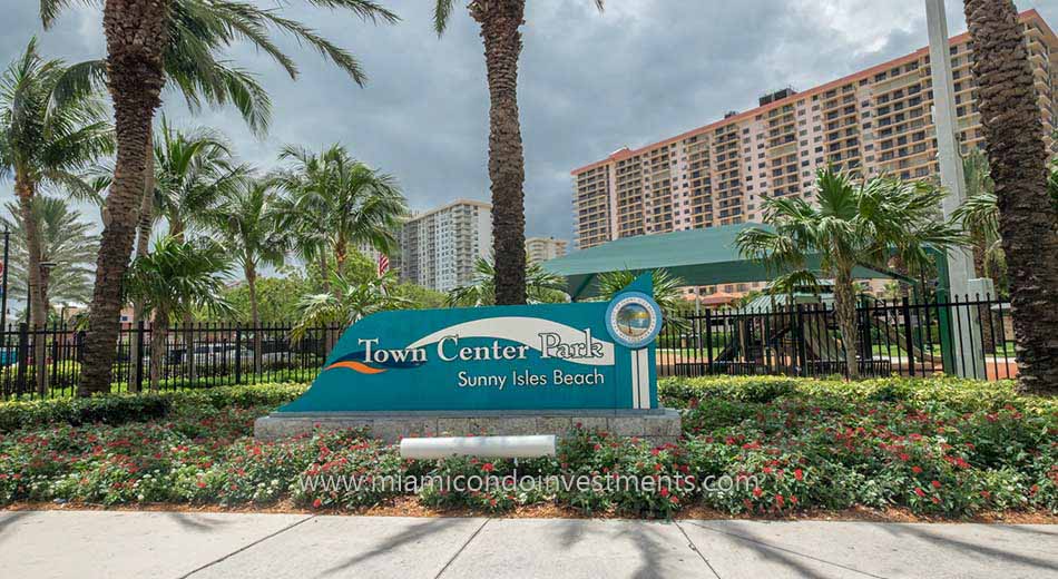 Town Center Park in Sunny Isles Beach