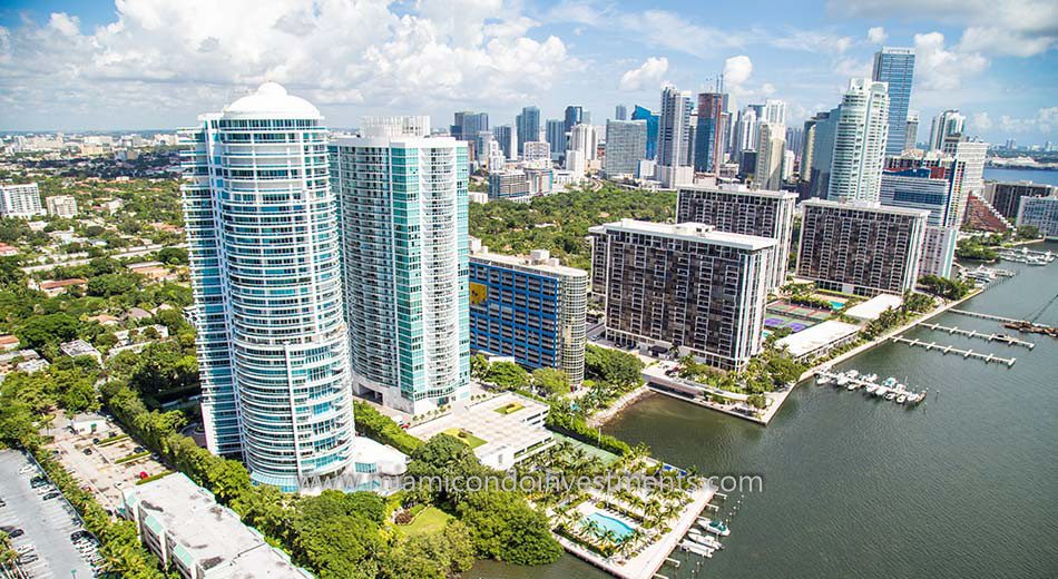 skyline view with Atlantis on Brickell