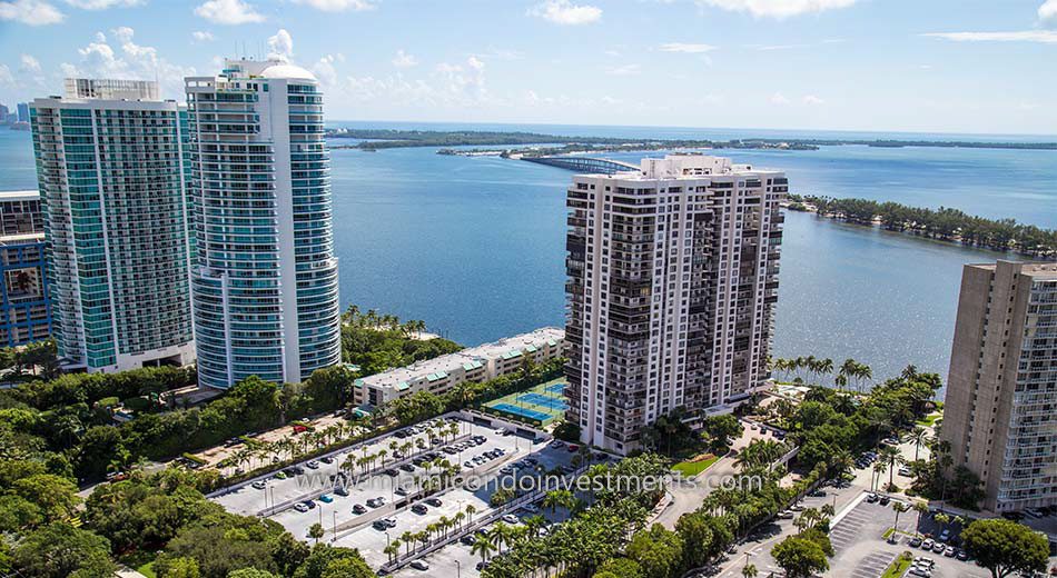 views from Brickell Bay Club condos