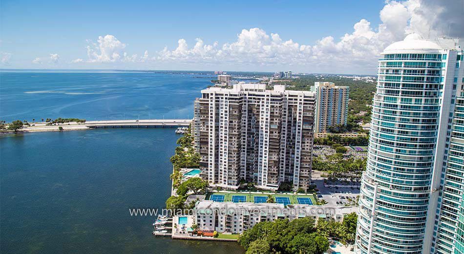 Brickell Bay Club waterfront condo development in Brickell