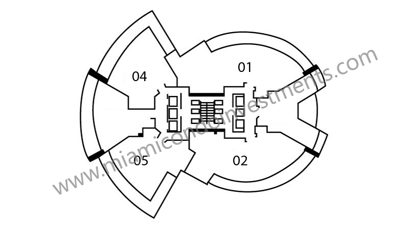 Bristol Tower site plan floors 20 to 34