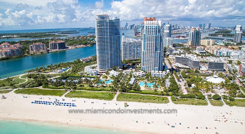 Beachfront condos in South of Fifth neighborhood of South Beach