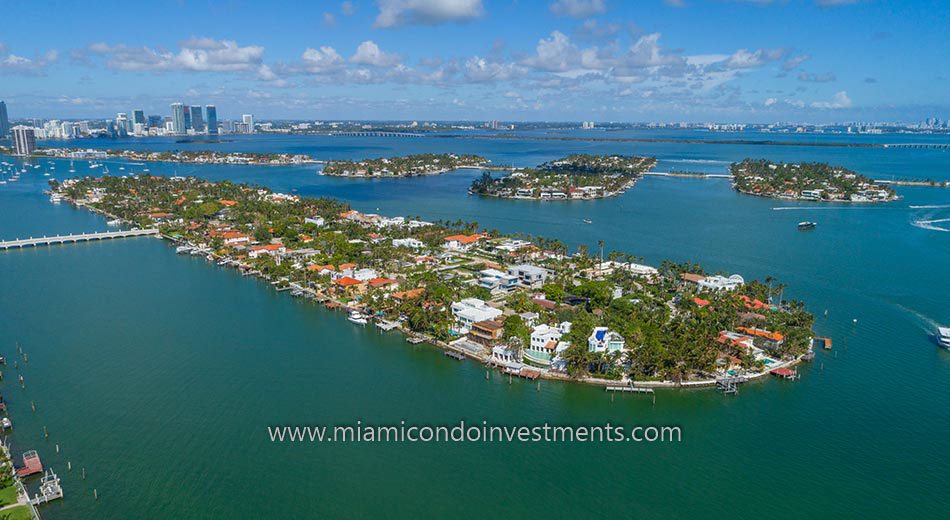 aerial view of Hibiscus Island homes