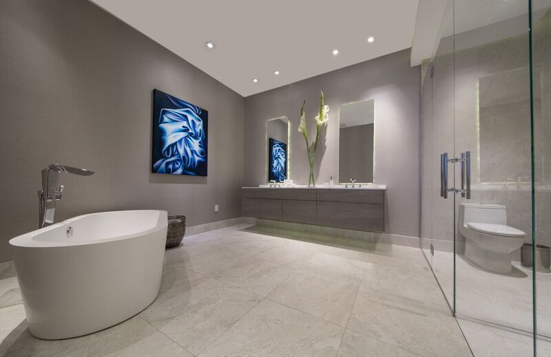 Aria on the Bay Master Bathroom Rendering