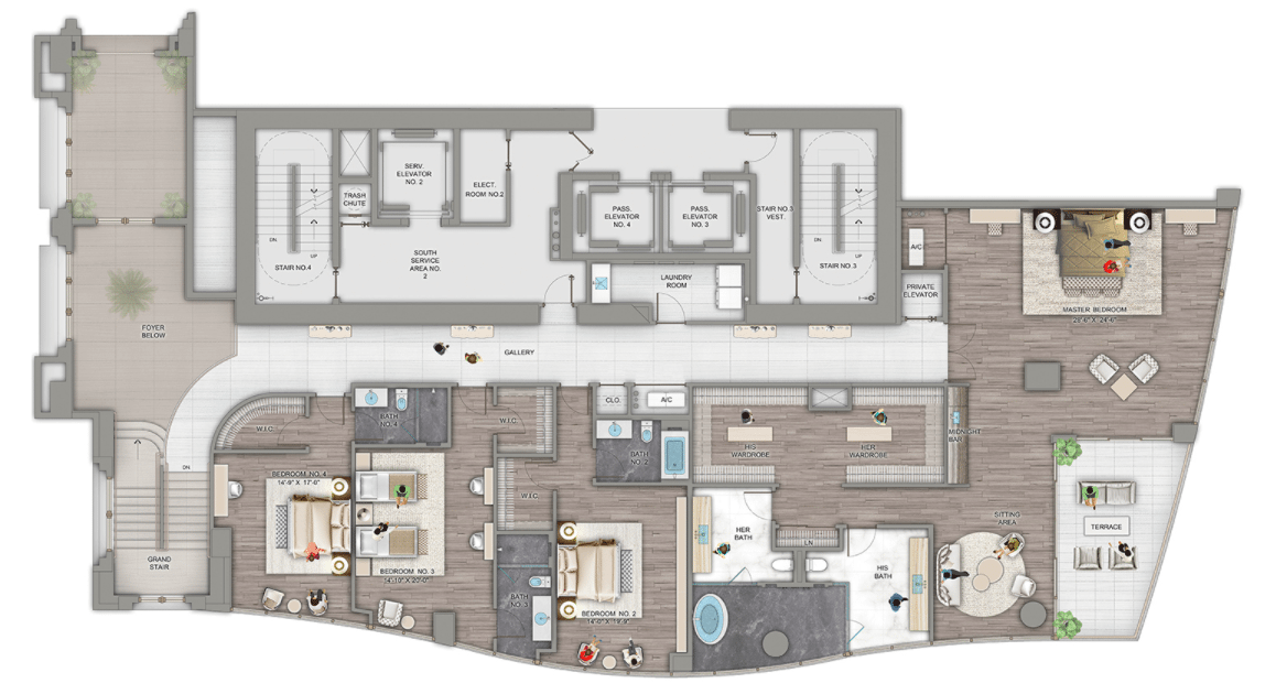 Estates at Acqualina Casa D Oro Floor Plan