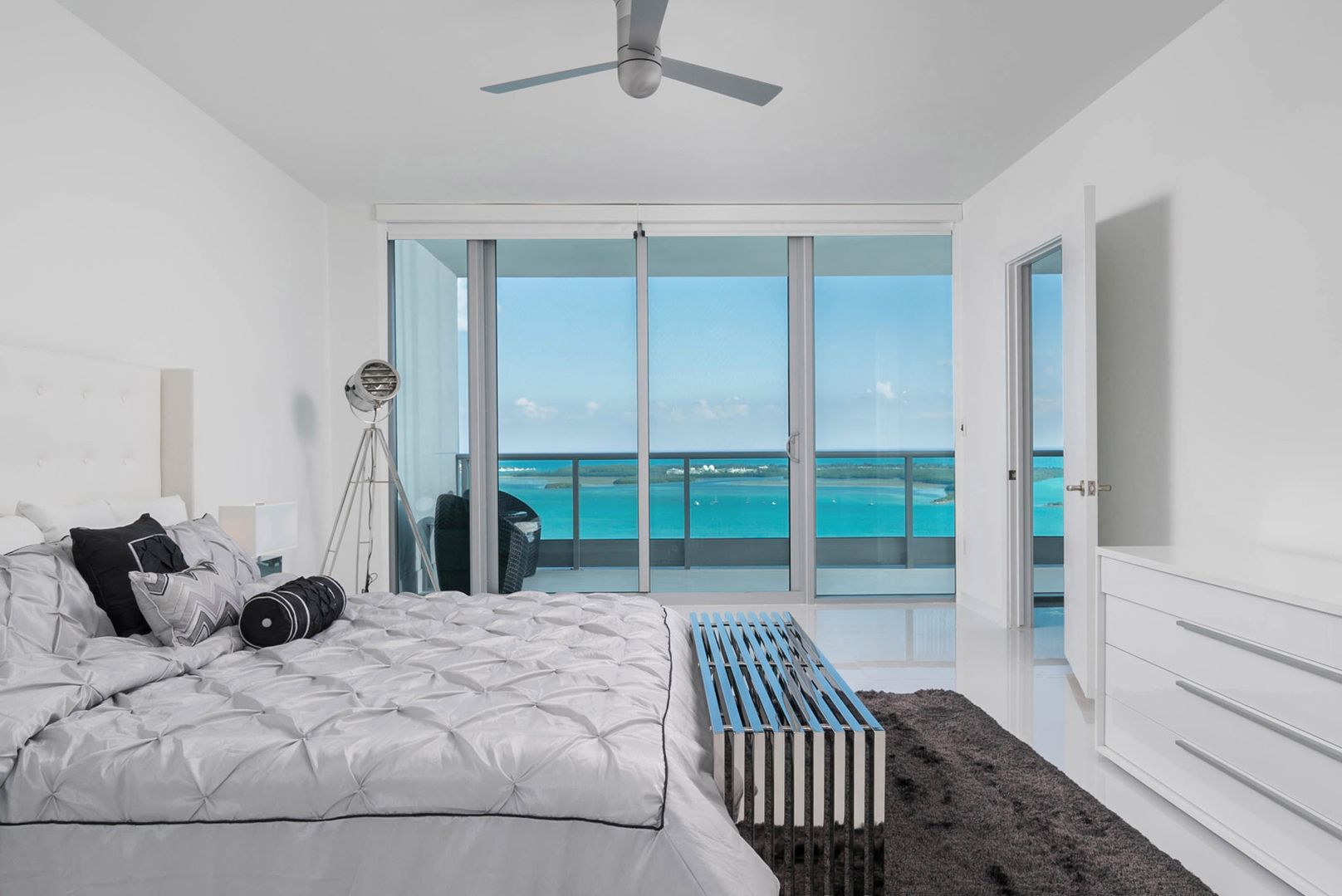 Jade at Brickell Bay master bedroom