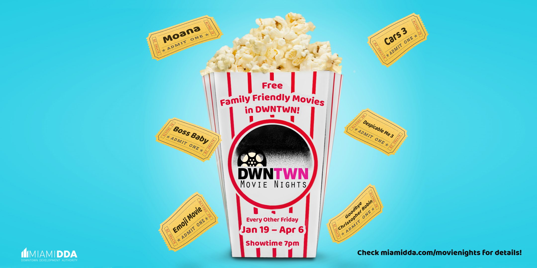 DWNTWN Movie Nights by Miami DDA