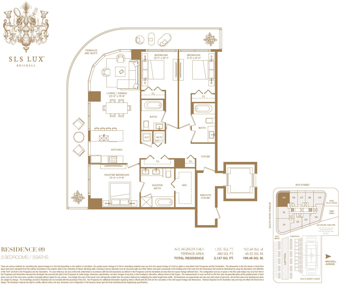 SLS Lux 09 line floor plan