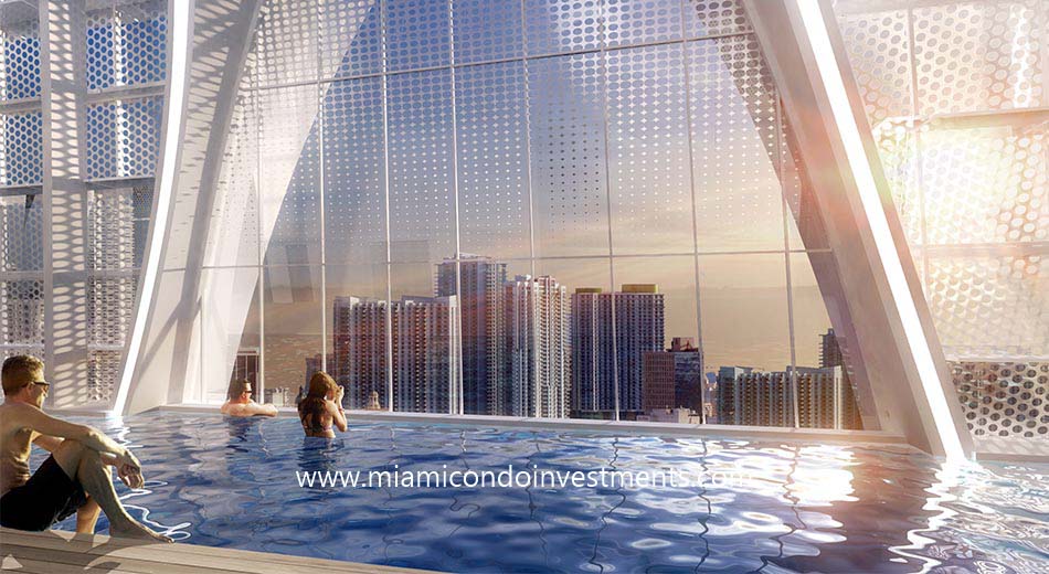 Okan Tower rooftop pool