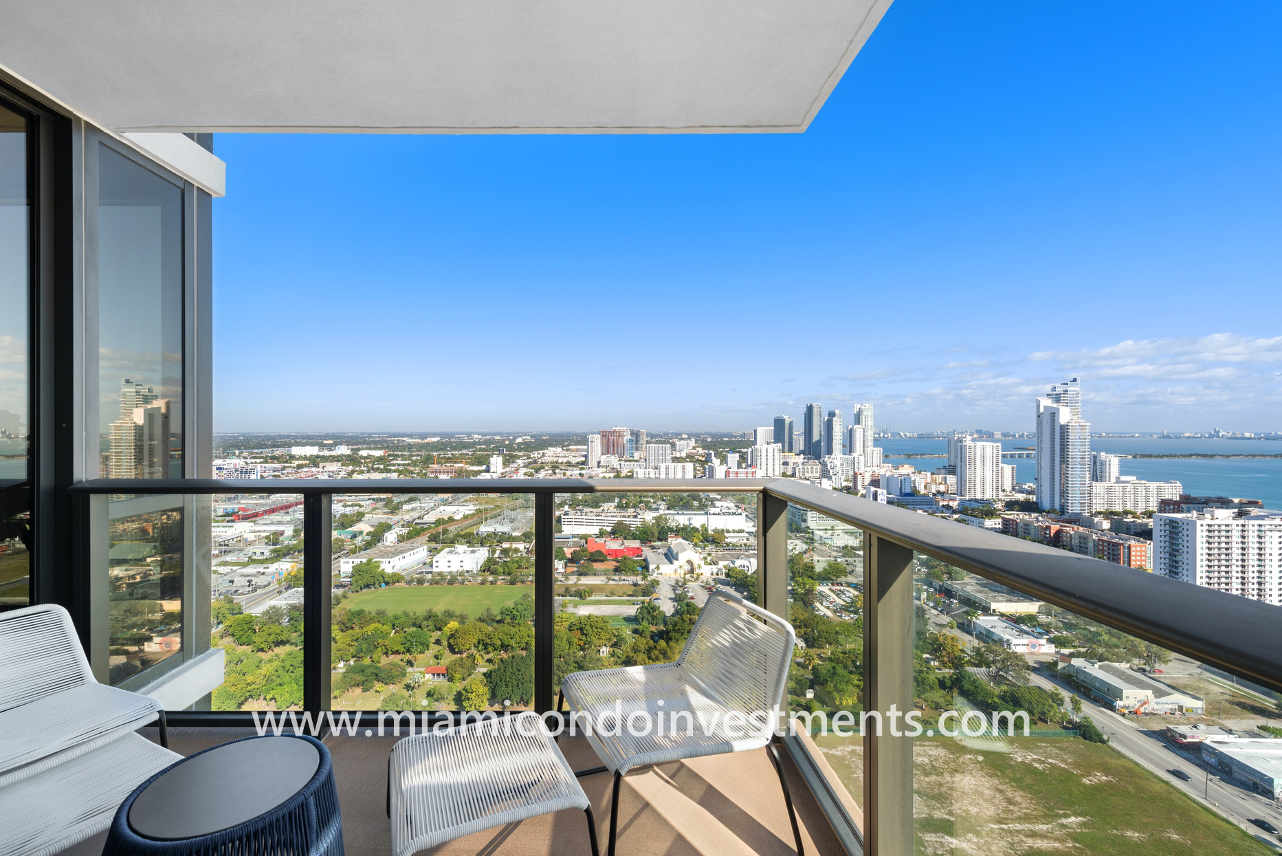 balcony from 2 bedroom condo