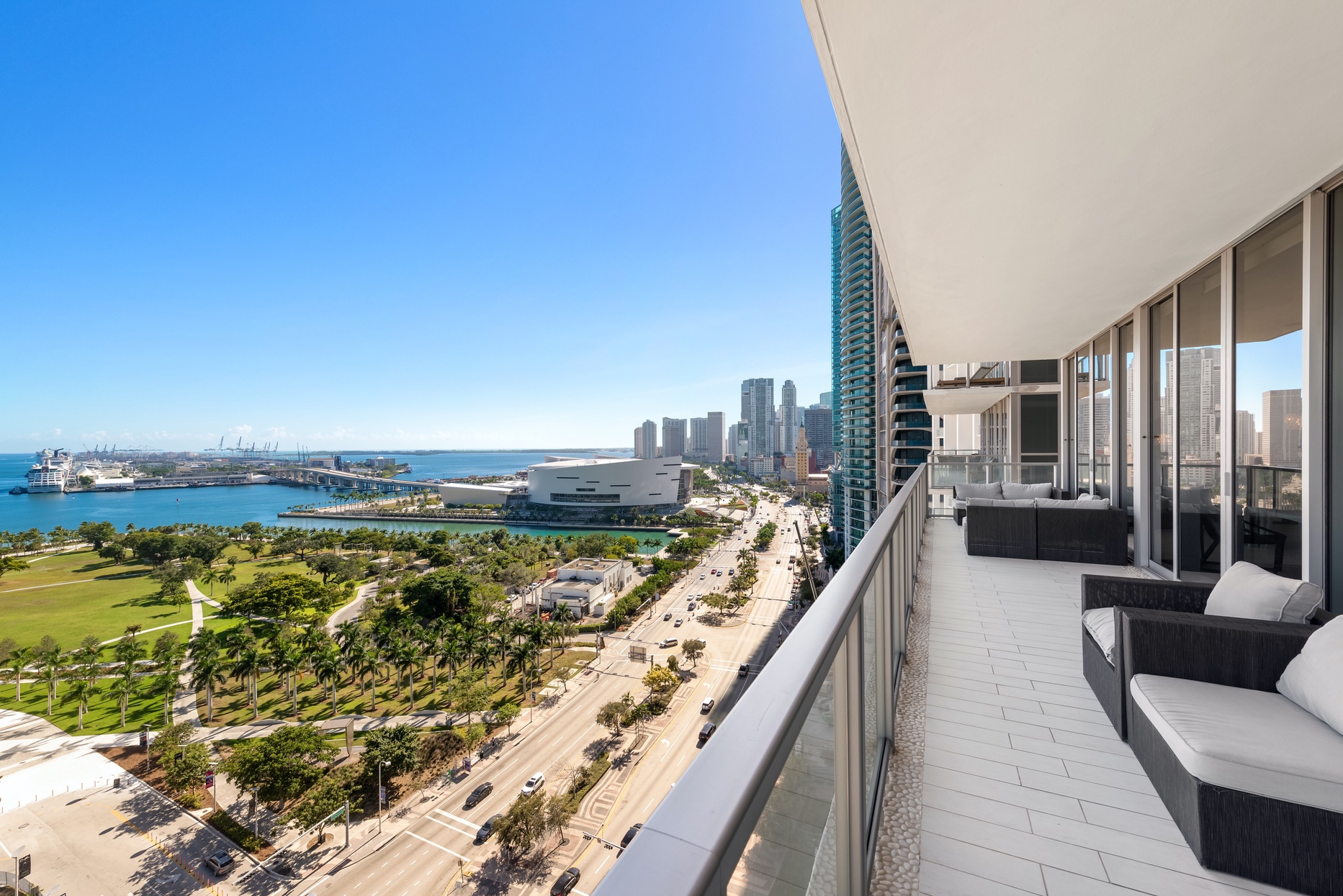 326-square-foot balcony