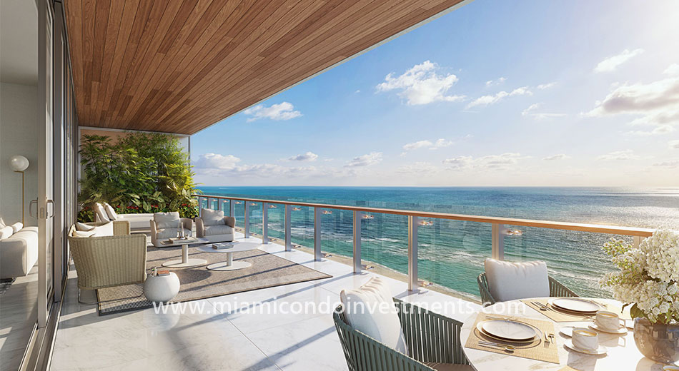 12-foot deep terraces at 57 Ocean