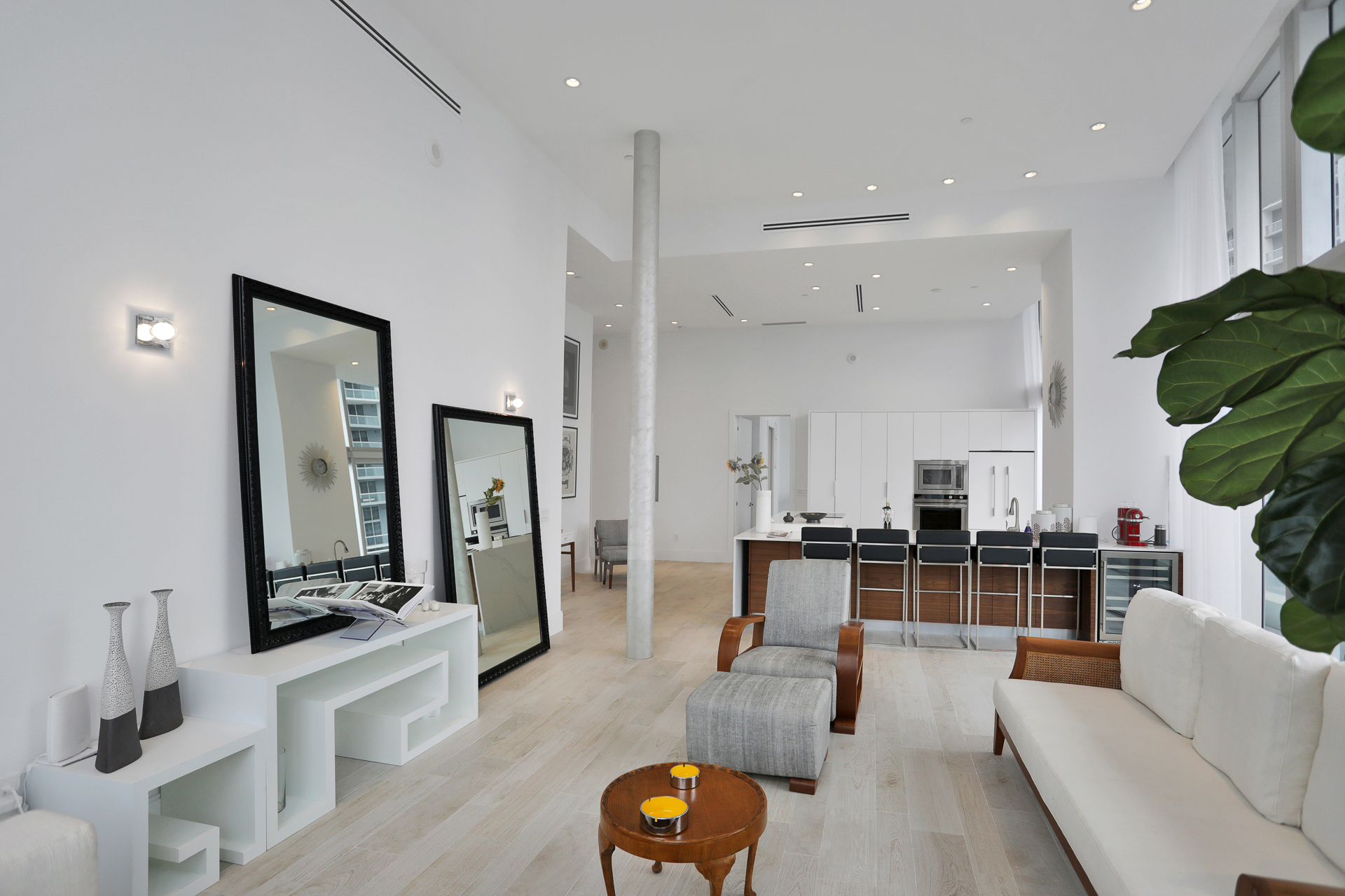 living room with open floor plan