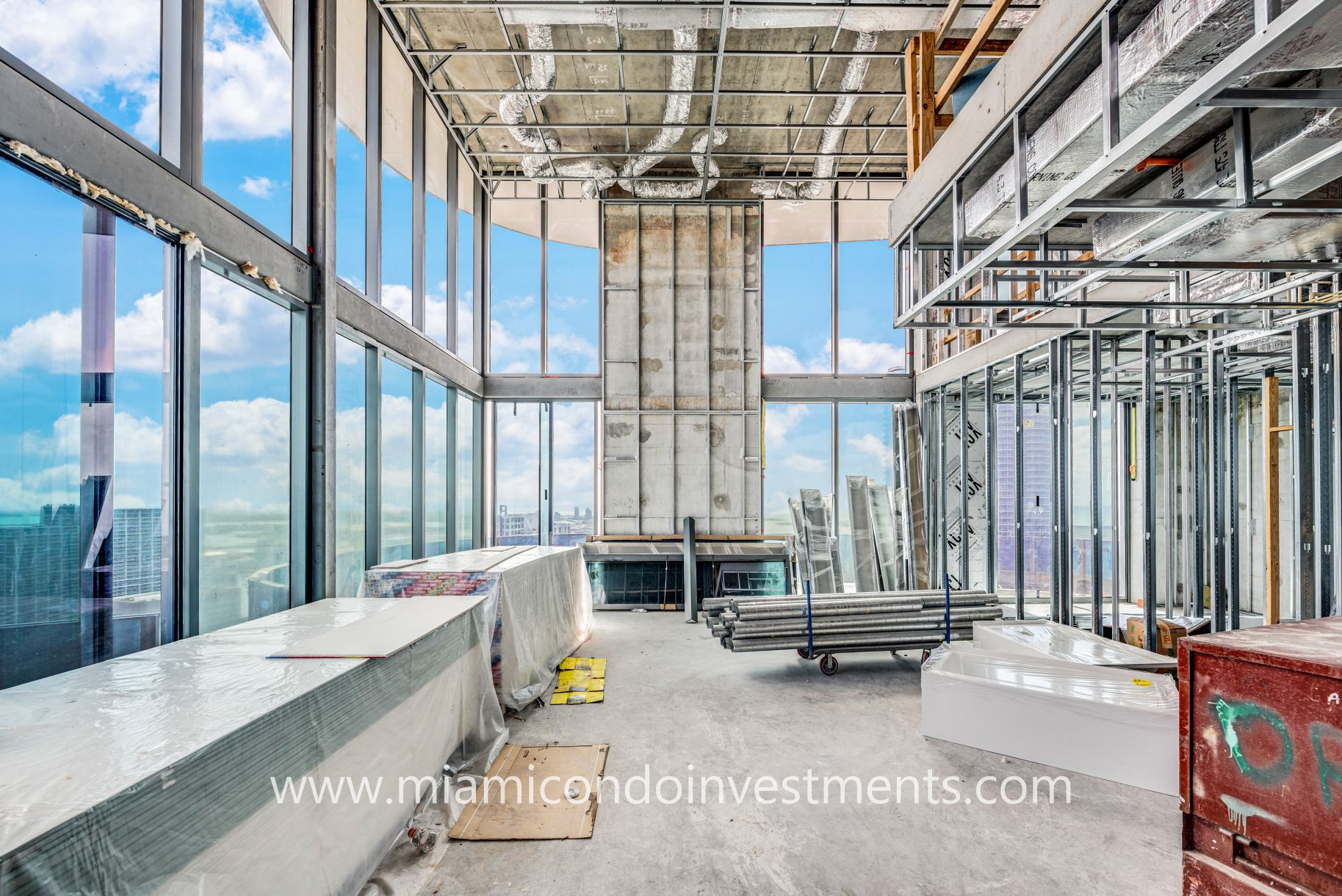 A Sneak Peek at Upper Penthouse 06 at Brickell Flatiron with Soaring 22-Foot High Ceilings