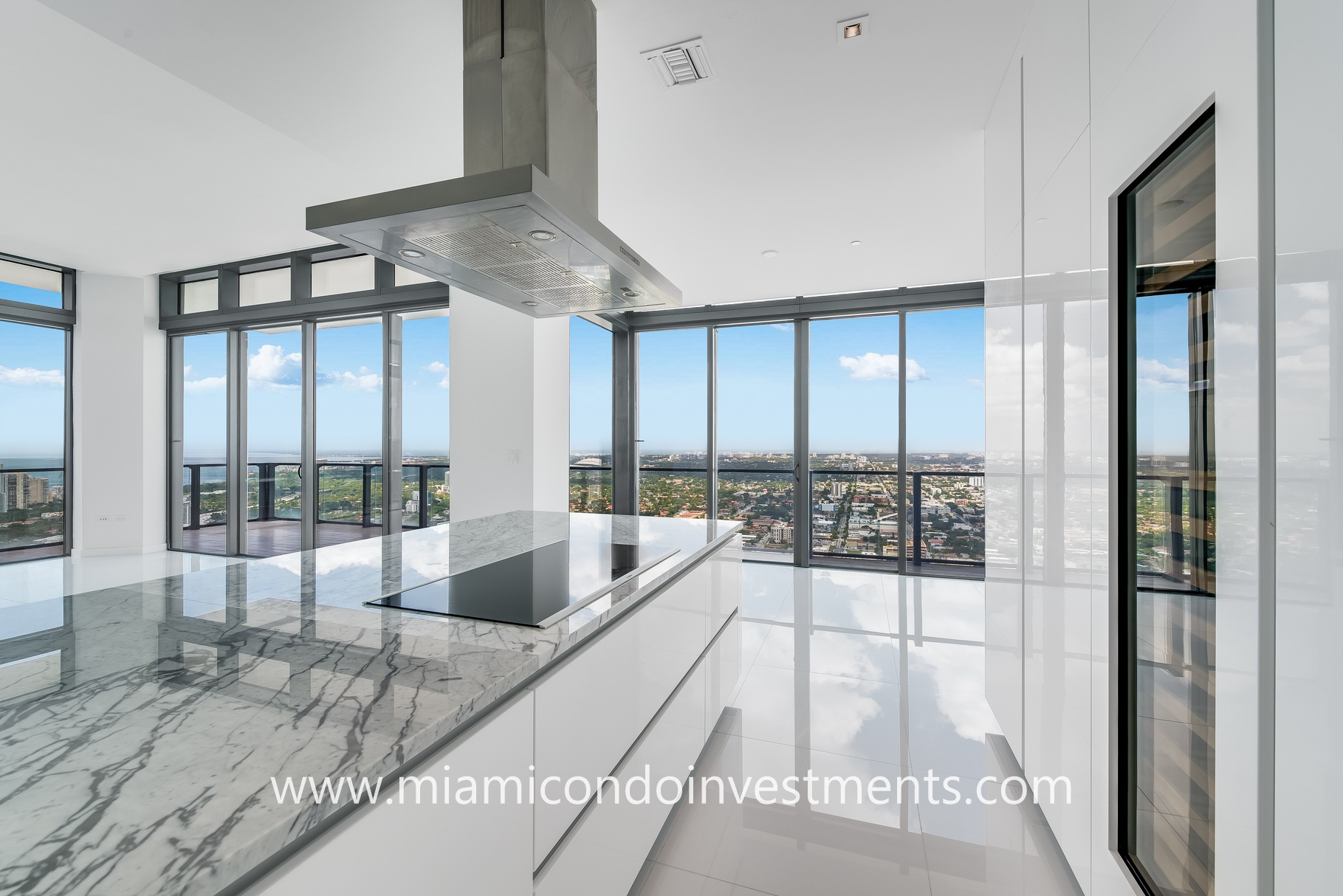 kitchen with wine cooler