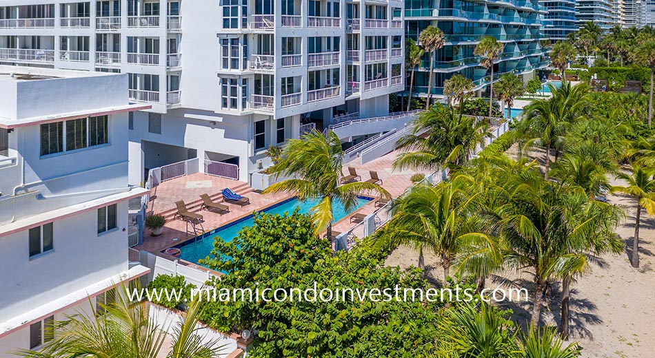 pool deck of Marbella condominium