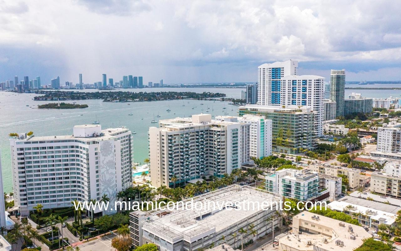 Water views from Mirador 1200 condos