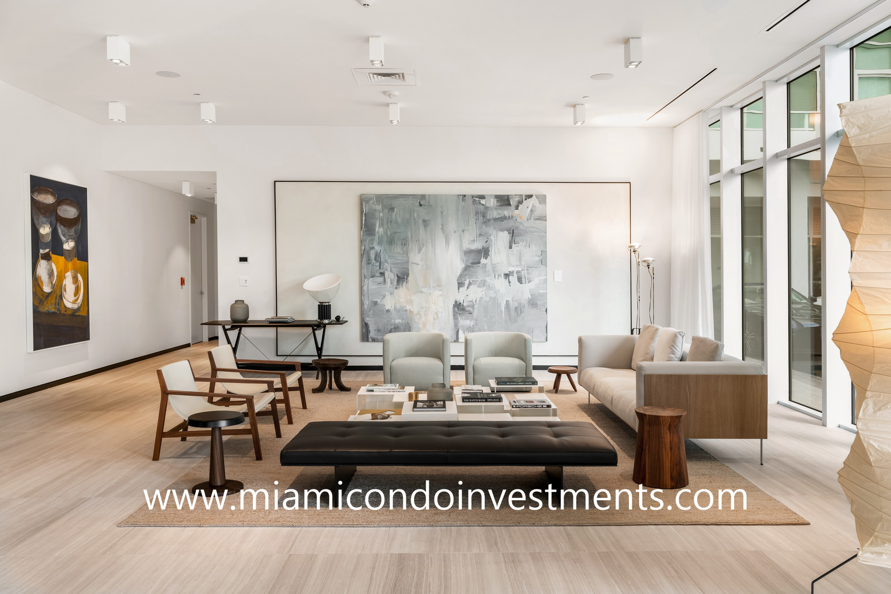 lounge area at Ritz-Carlton Residences Miami Beach