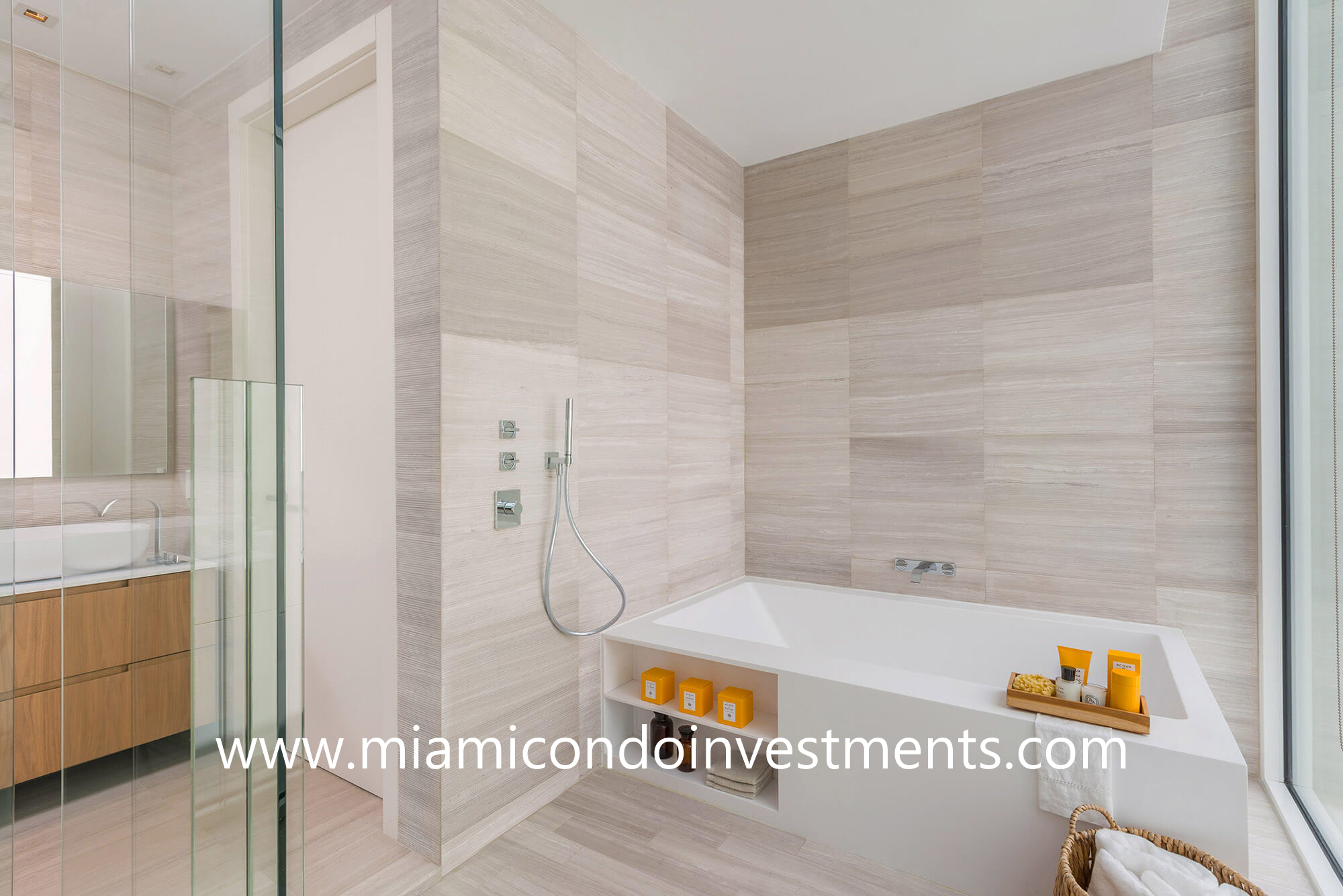 villa master bathroom at the ritz-carlton residences miami beach