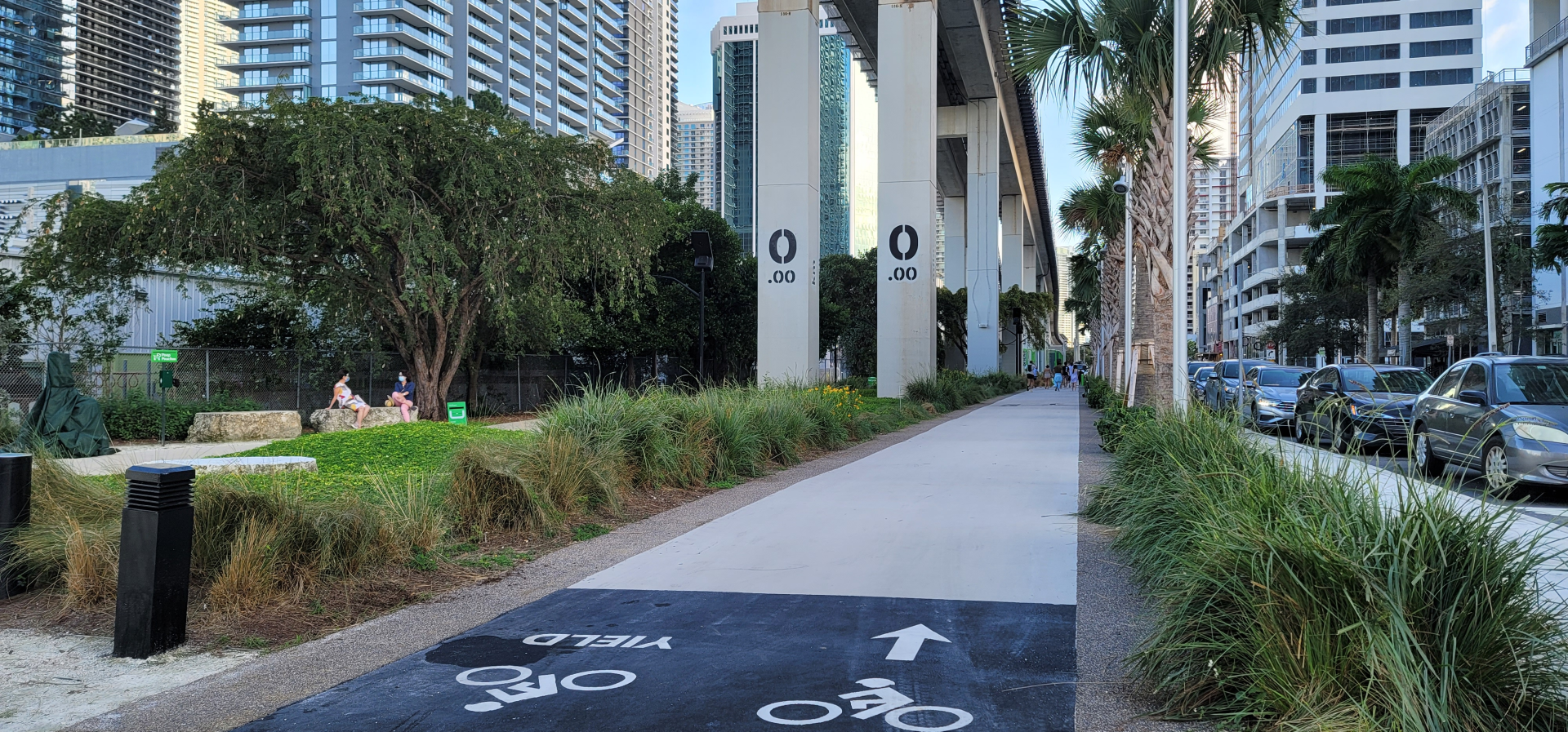 The Underline Miami bike path Mile 0