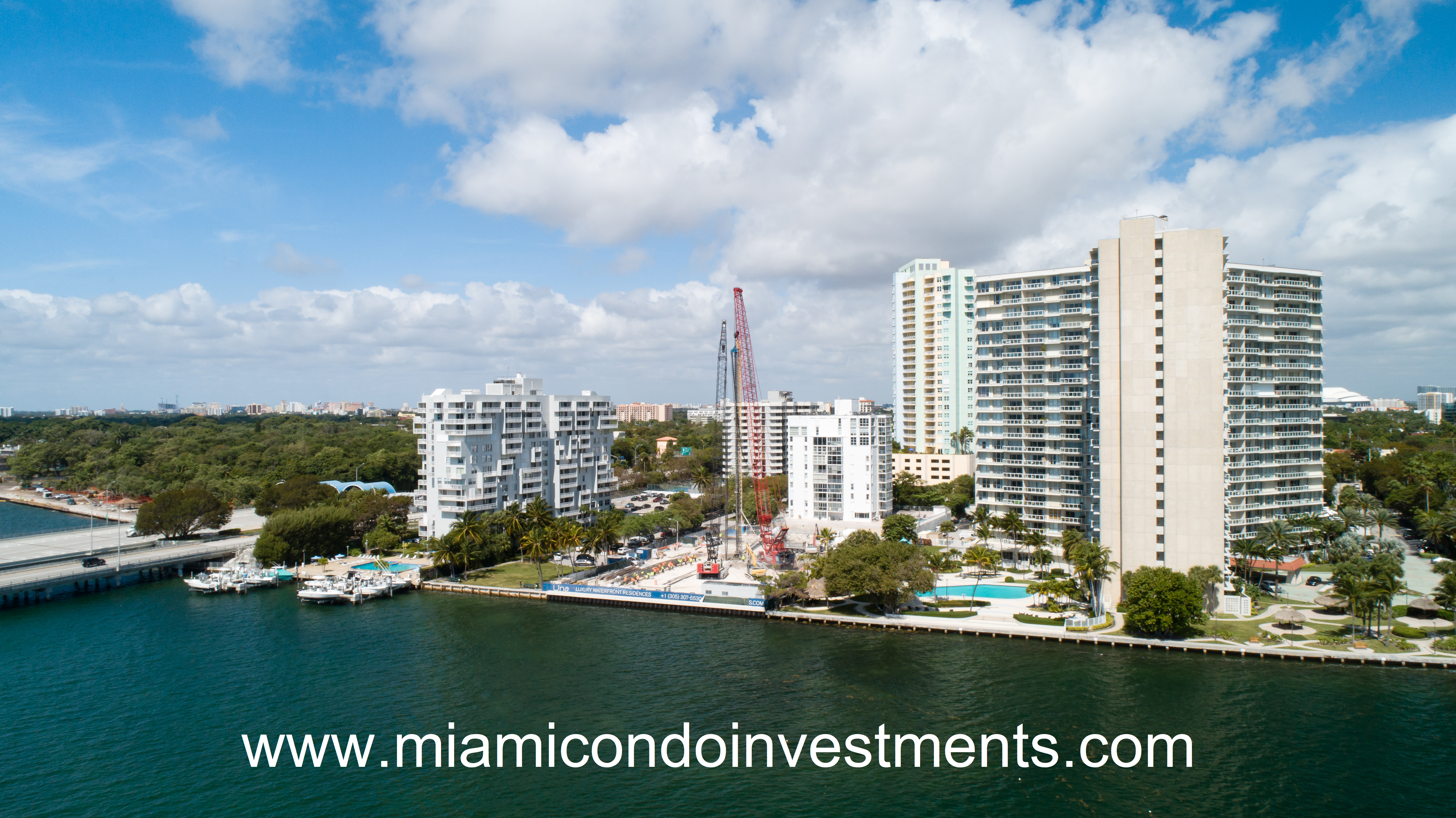 UNA Residences-View from Biscayne Bay.