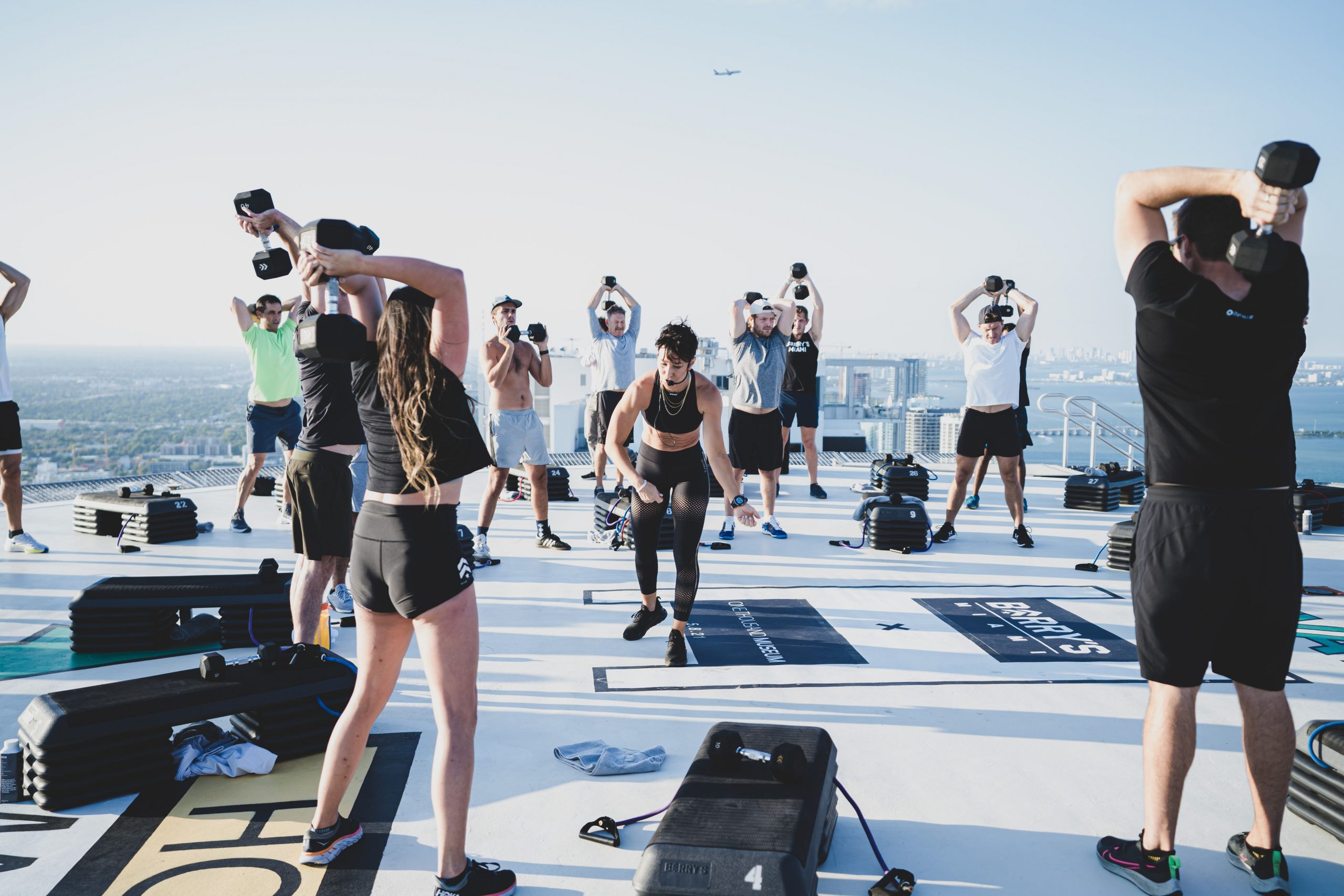 Barry's Workout on the helipad at One Thousand Museum