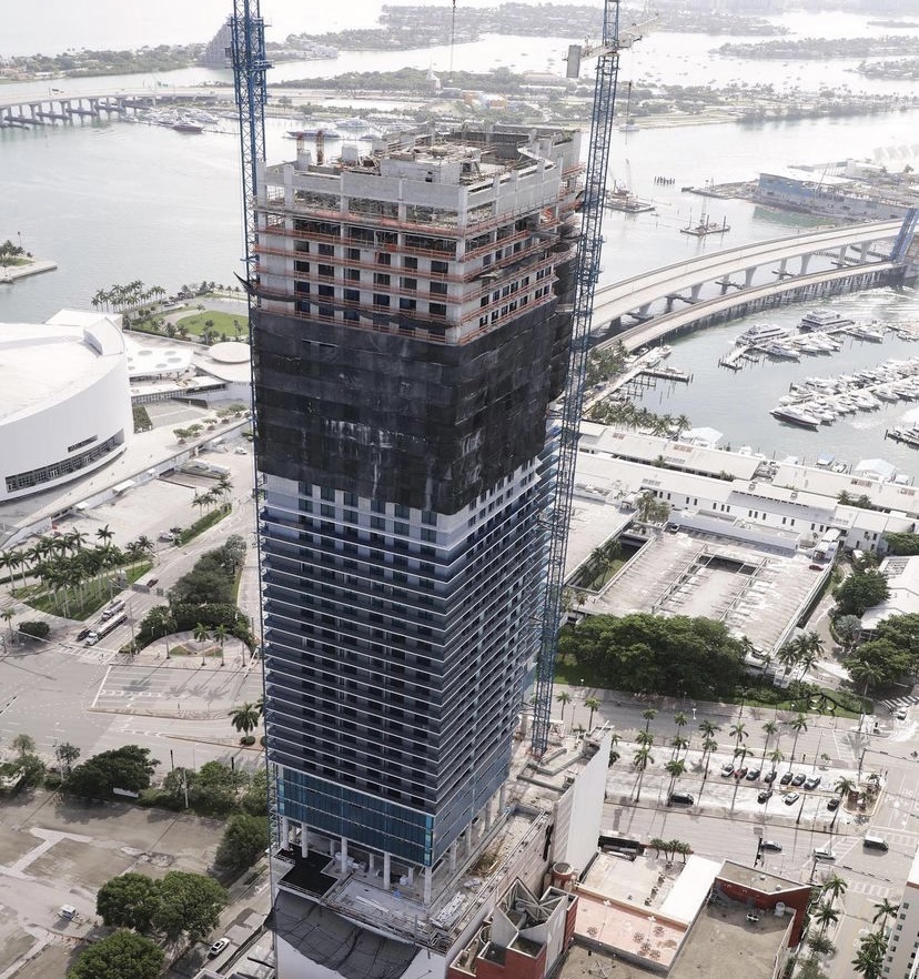 Society Biscayne Tops off Construction