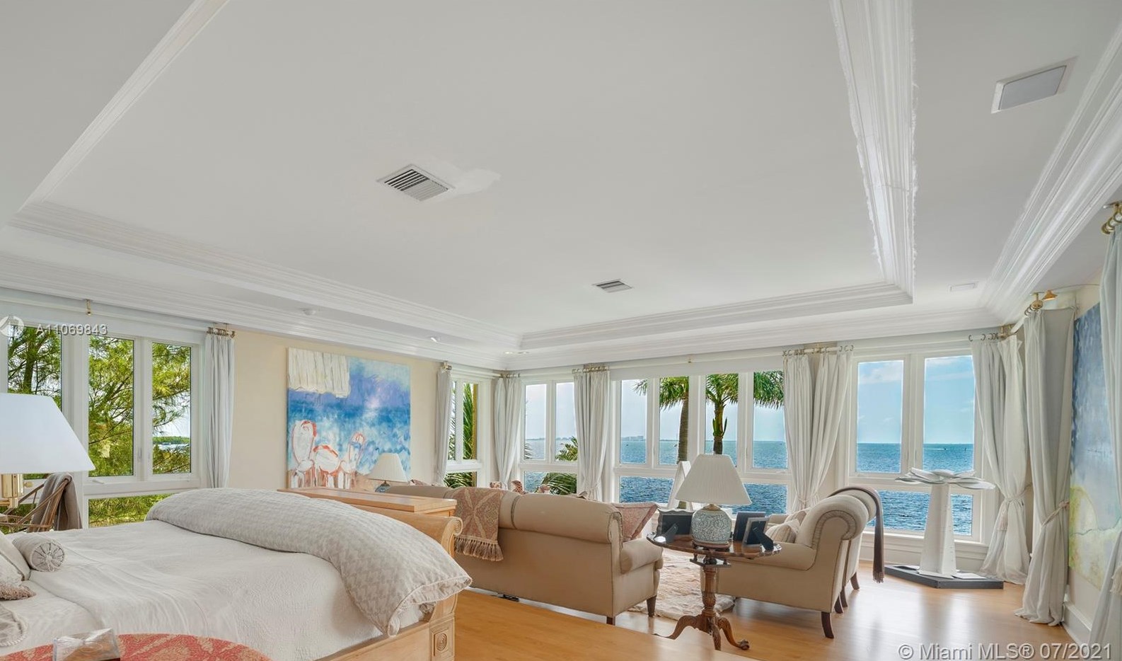 Master Bedroom in Coconut Grove Mansion