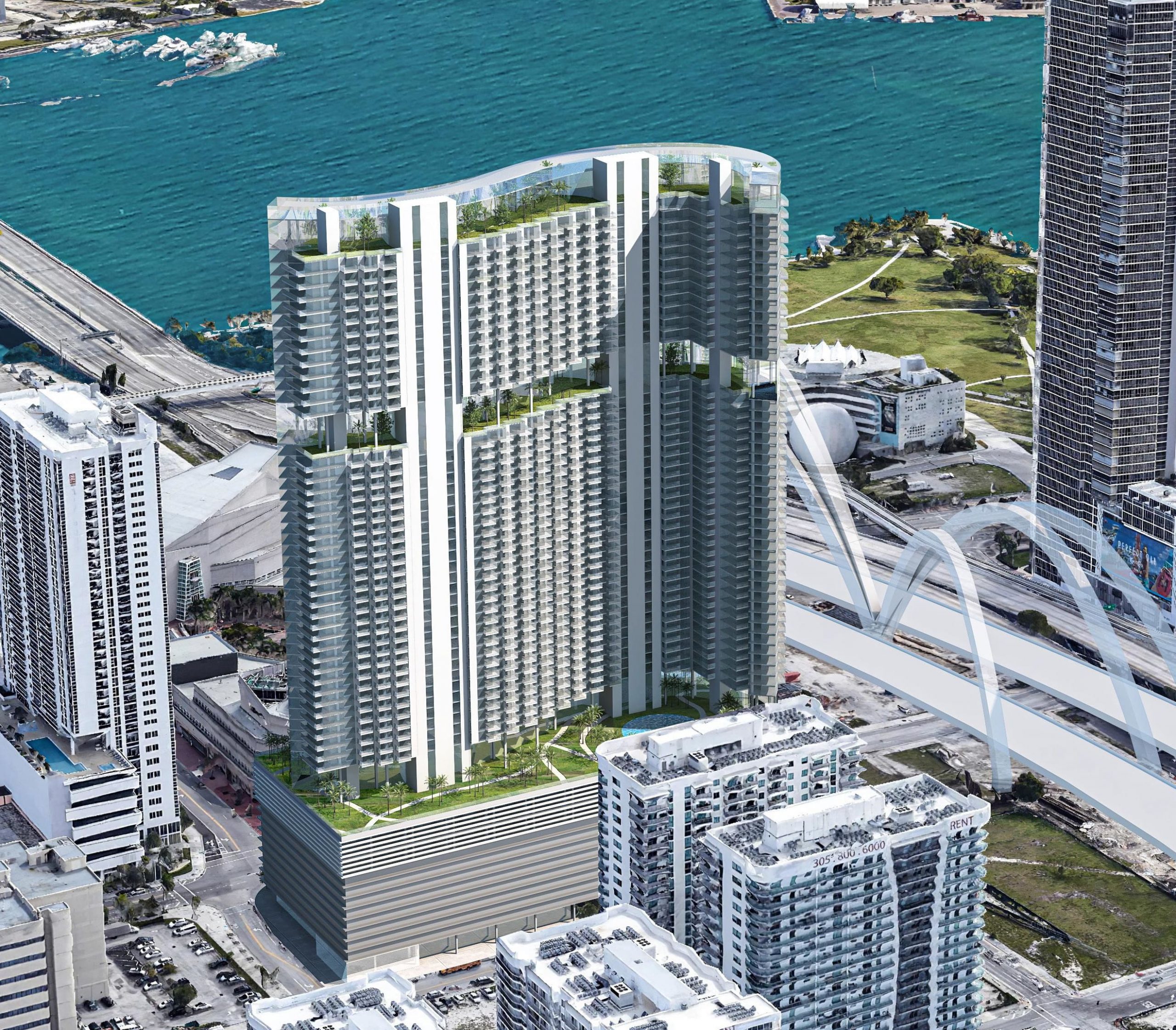 Plans For An S-shaped Tower Have Been Submitted To Miami Dade County ...