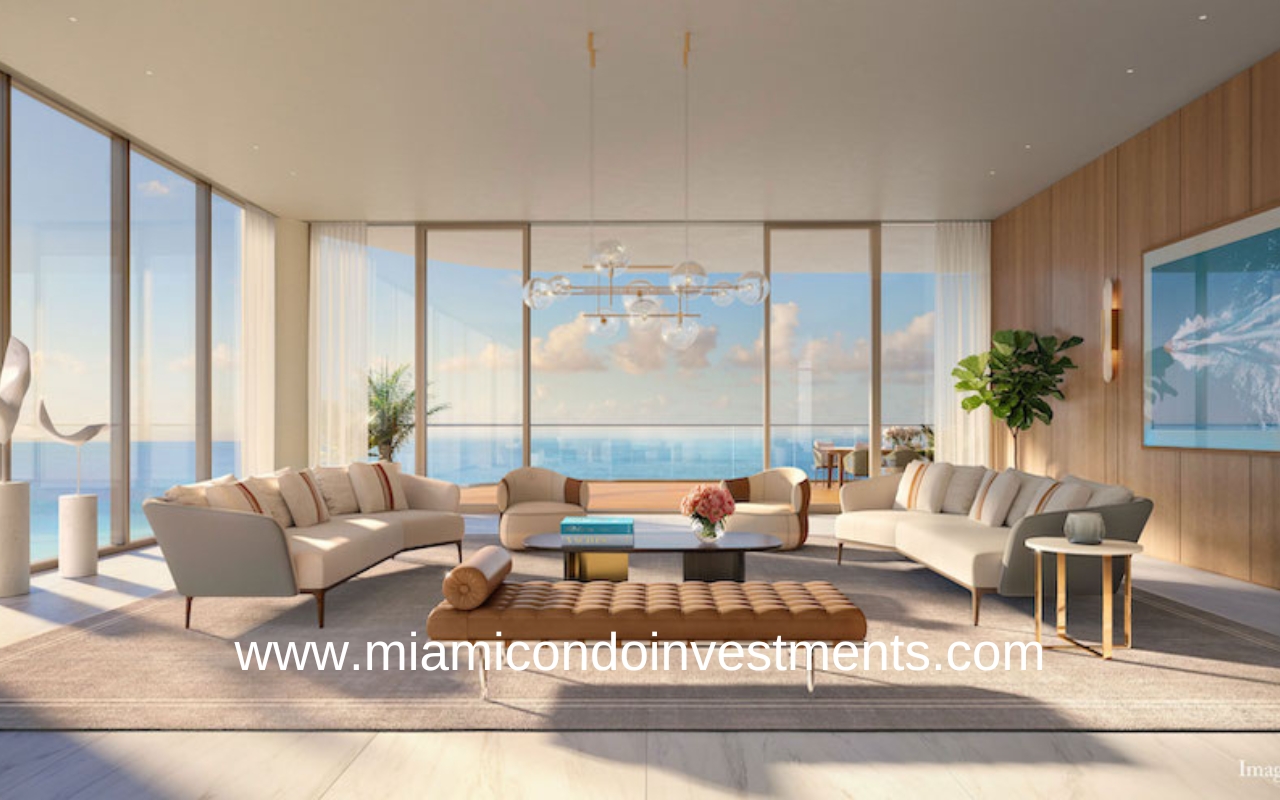 St. Regis Residences Sunny Isles Beach Living Room View