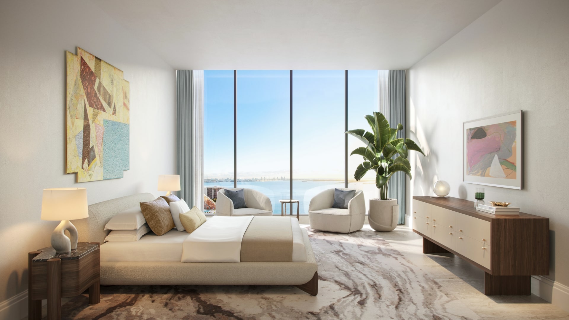 St Regis Residences Miami Master Bed