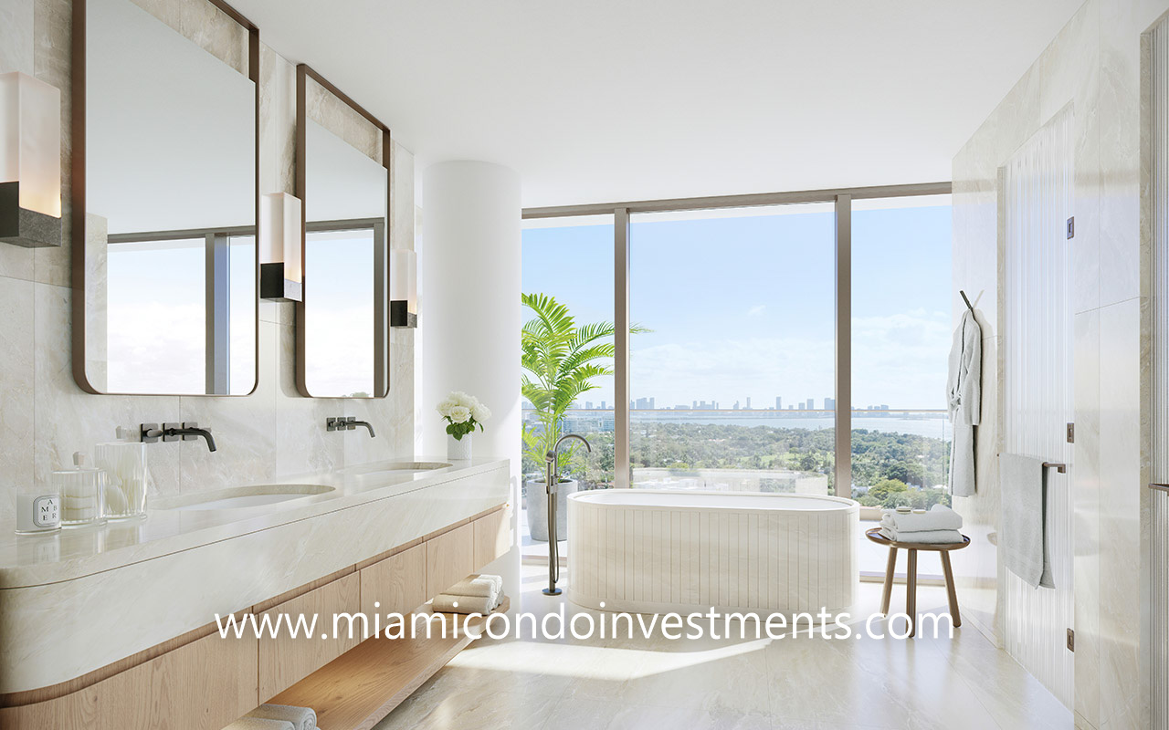 master bathroom - the perigon miami beach