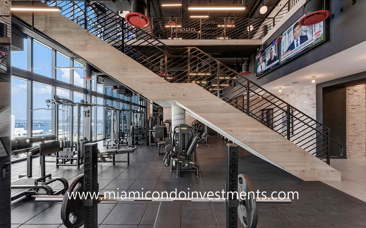 2-story gym at The Elser Miami