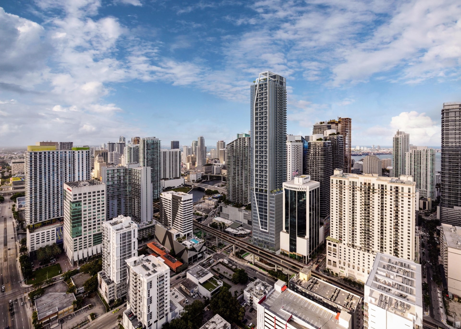 Brickell Gateway Drone view