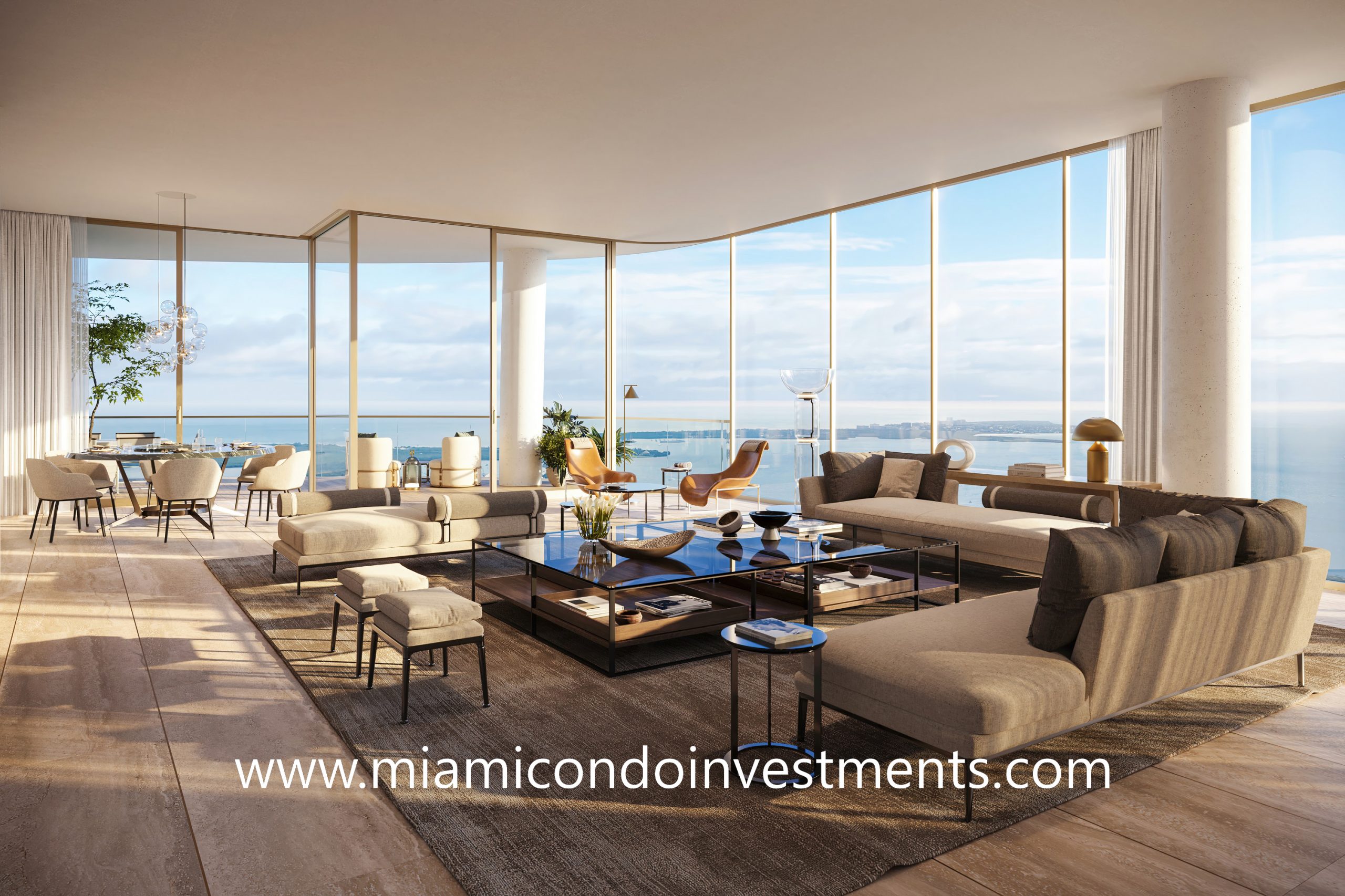 1428 Brickell living room