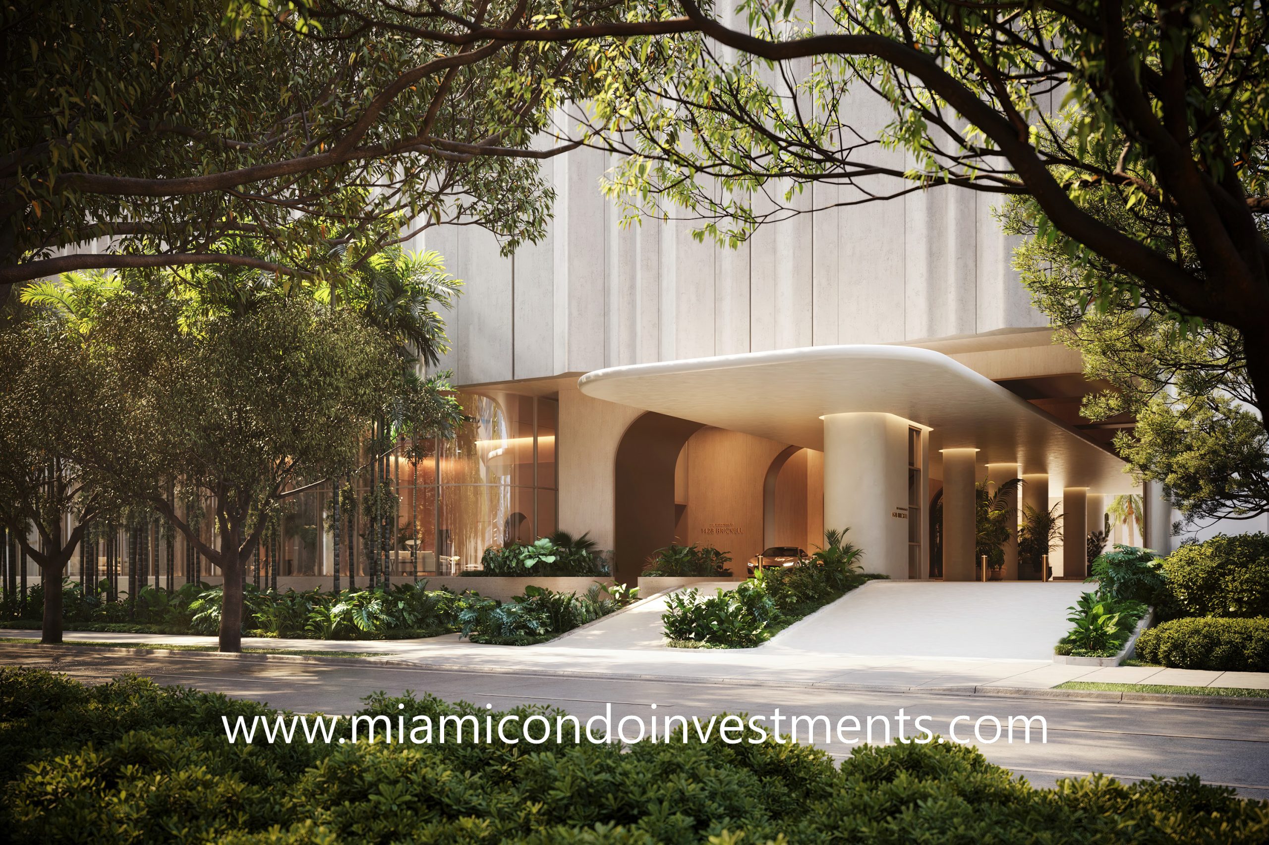 1428 Brickell driveway entrance