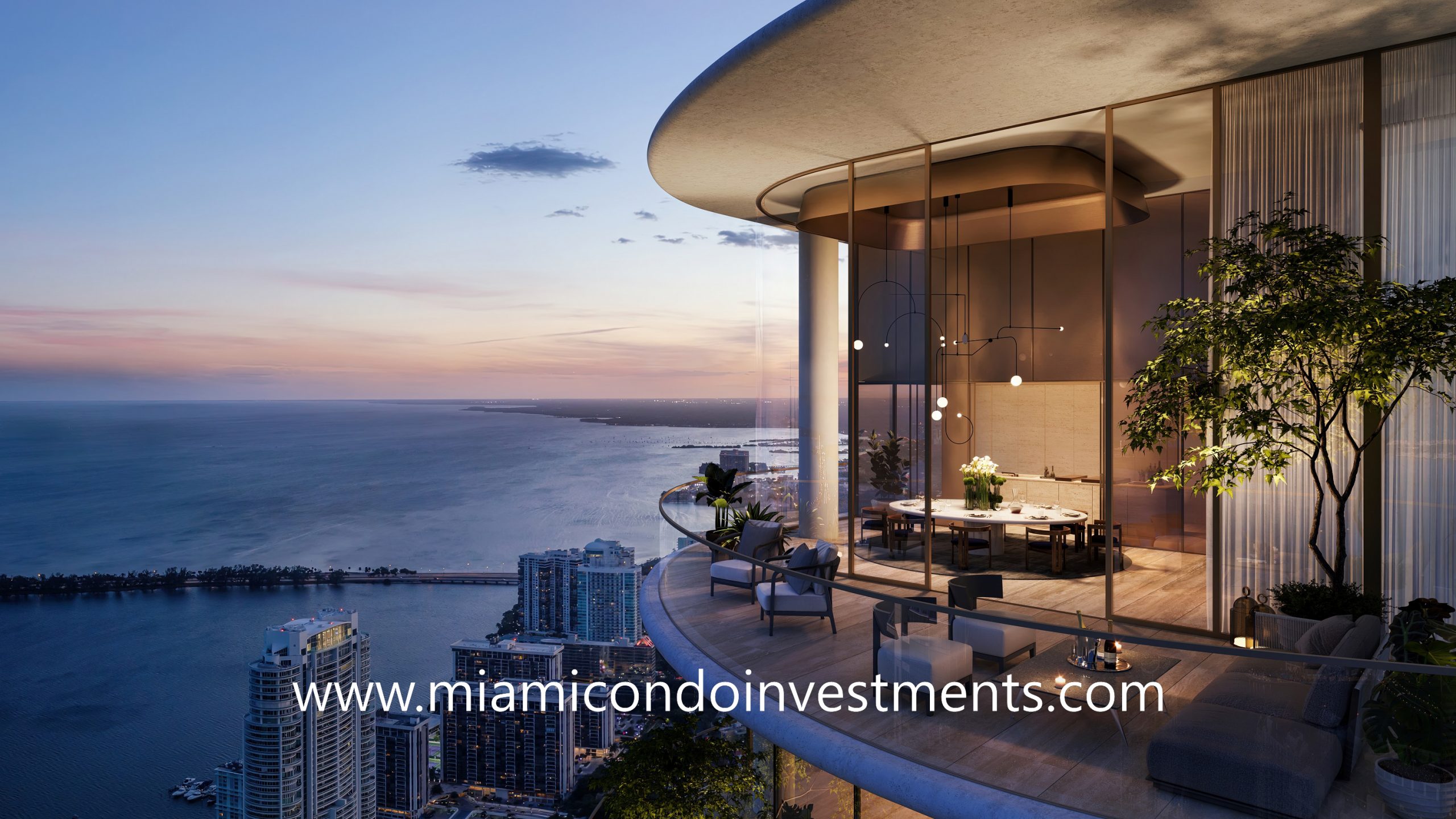 views from The Residences at 1428 Brickell