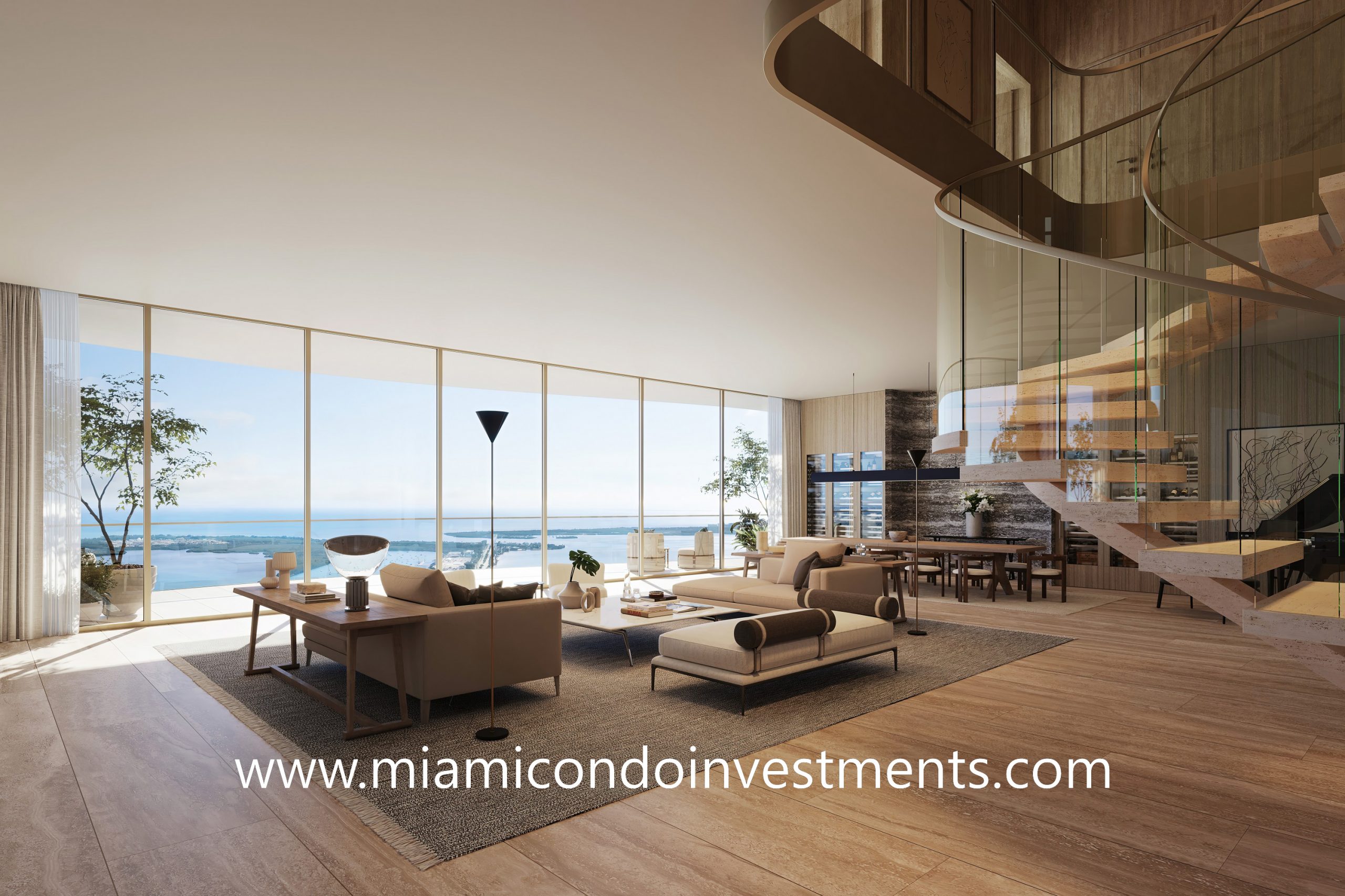 duplex residence at 1428 Brickell