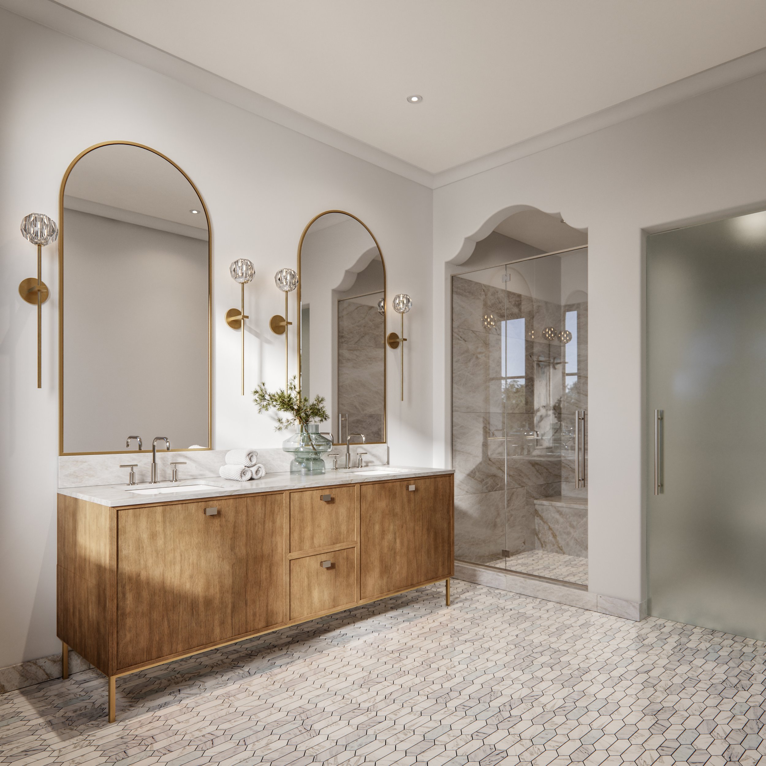 Bathroom Renderings for the Village of Coral Gables