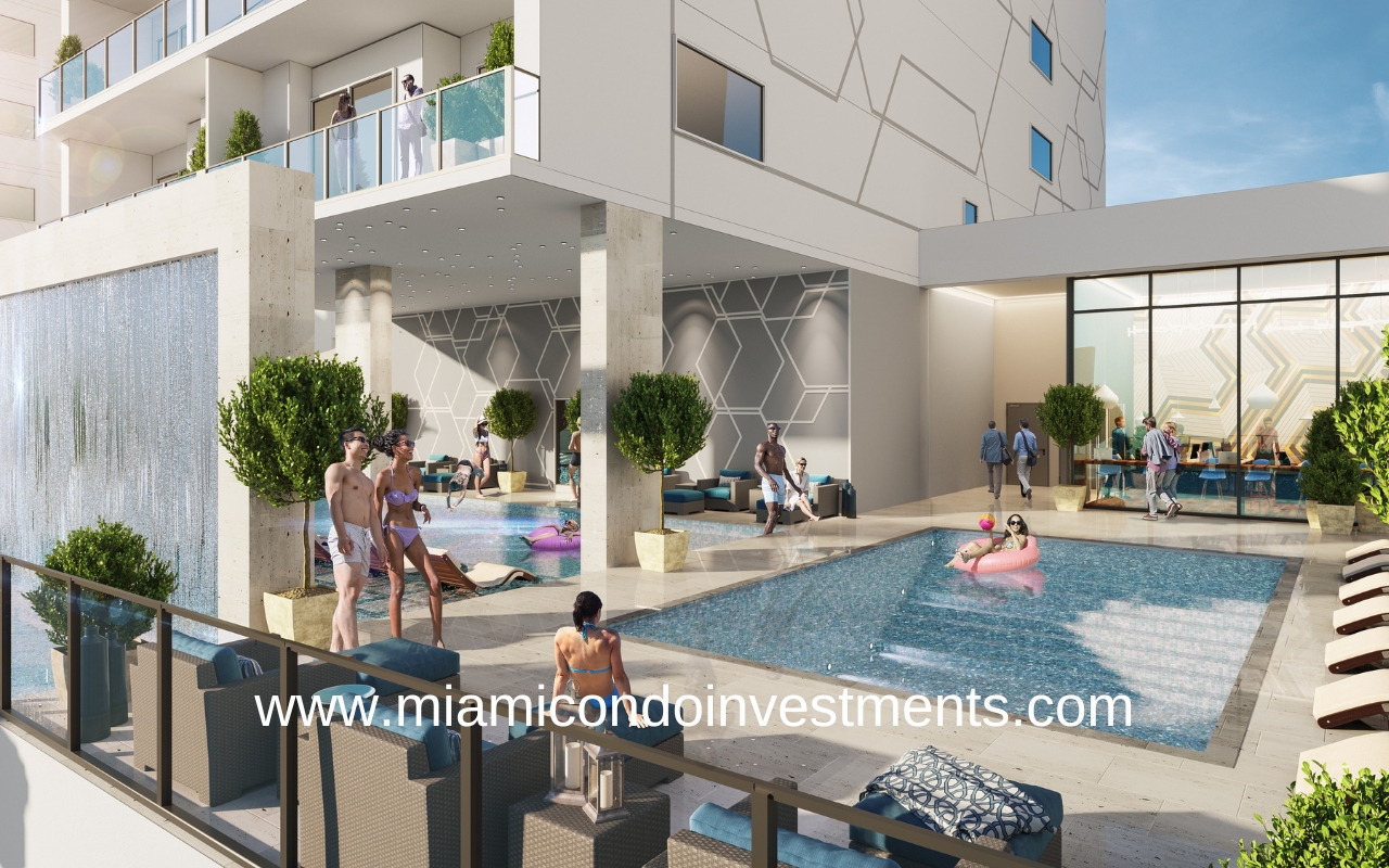 Smart Brickell Tower Amenity Pool Deck