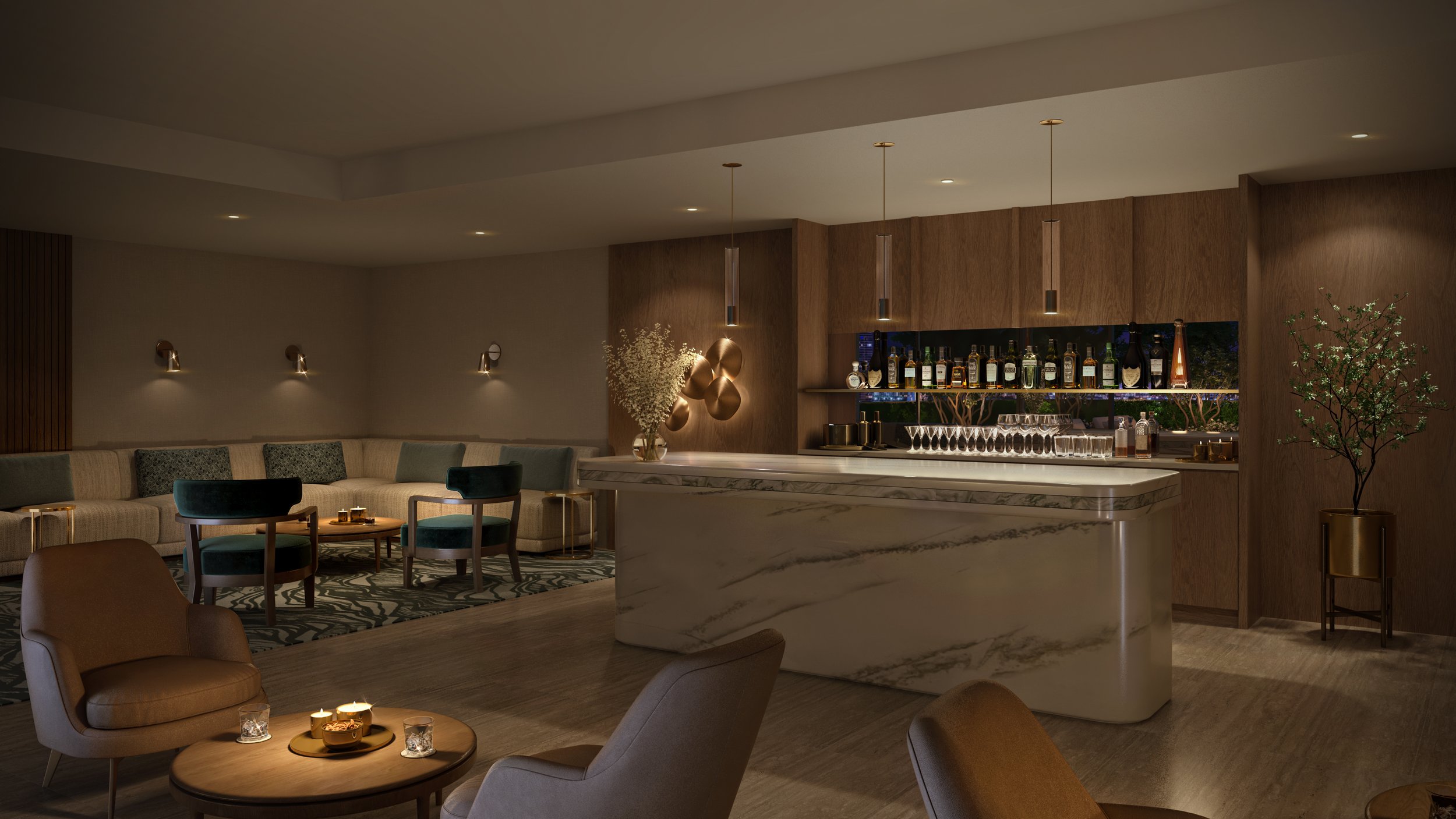 42 Pine Kitchen Rendering