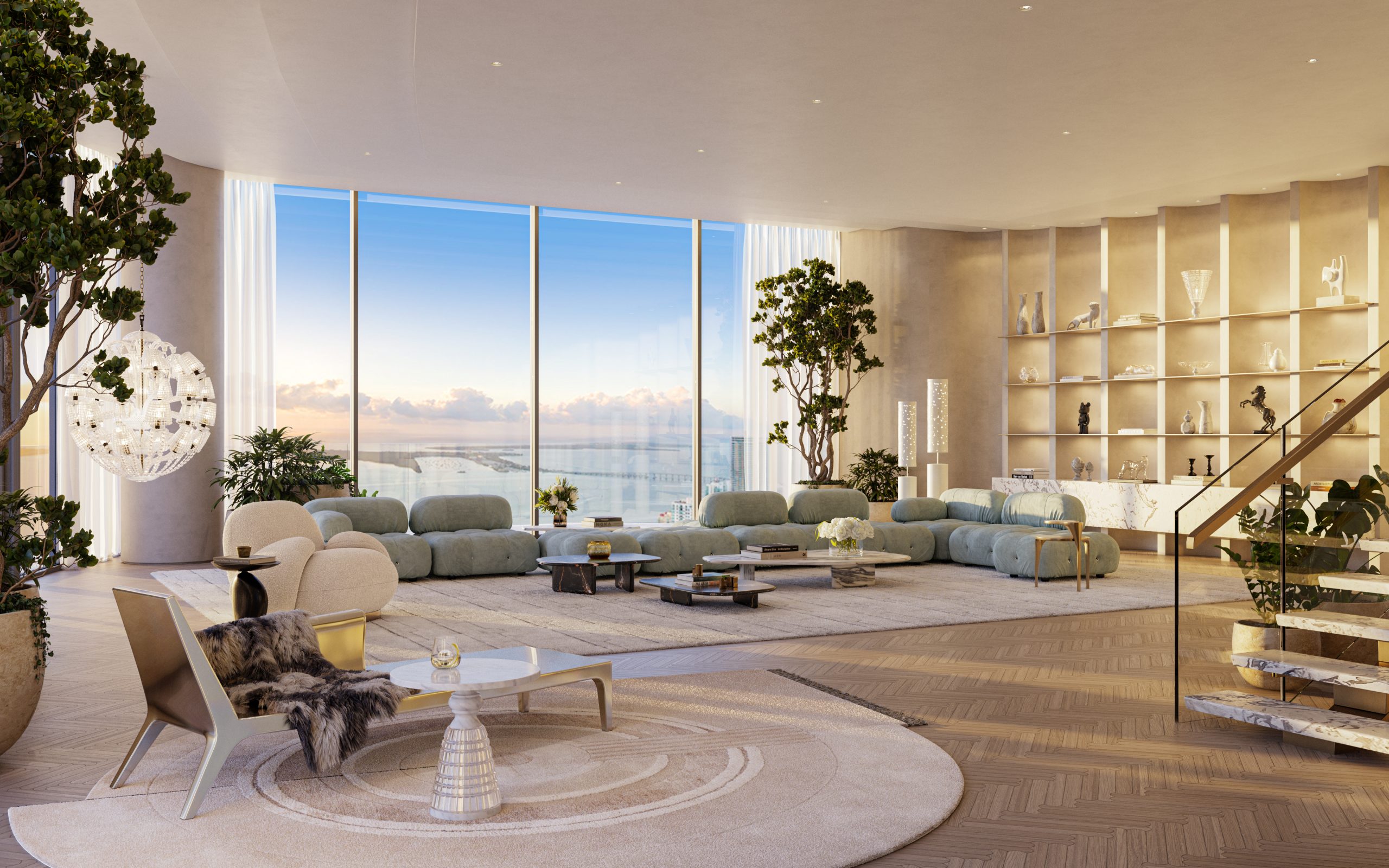 Baccarat Residences Miami Reveals New Renderings for Upper Penthouses