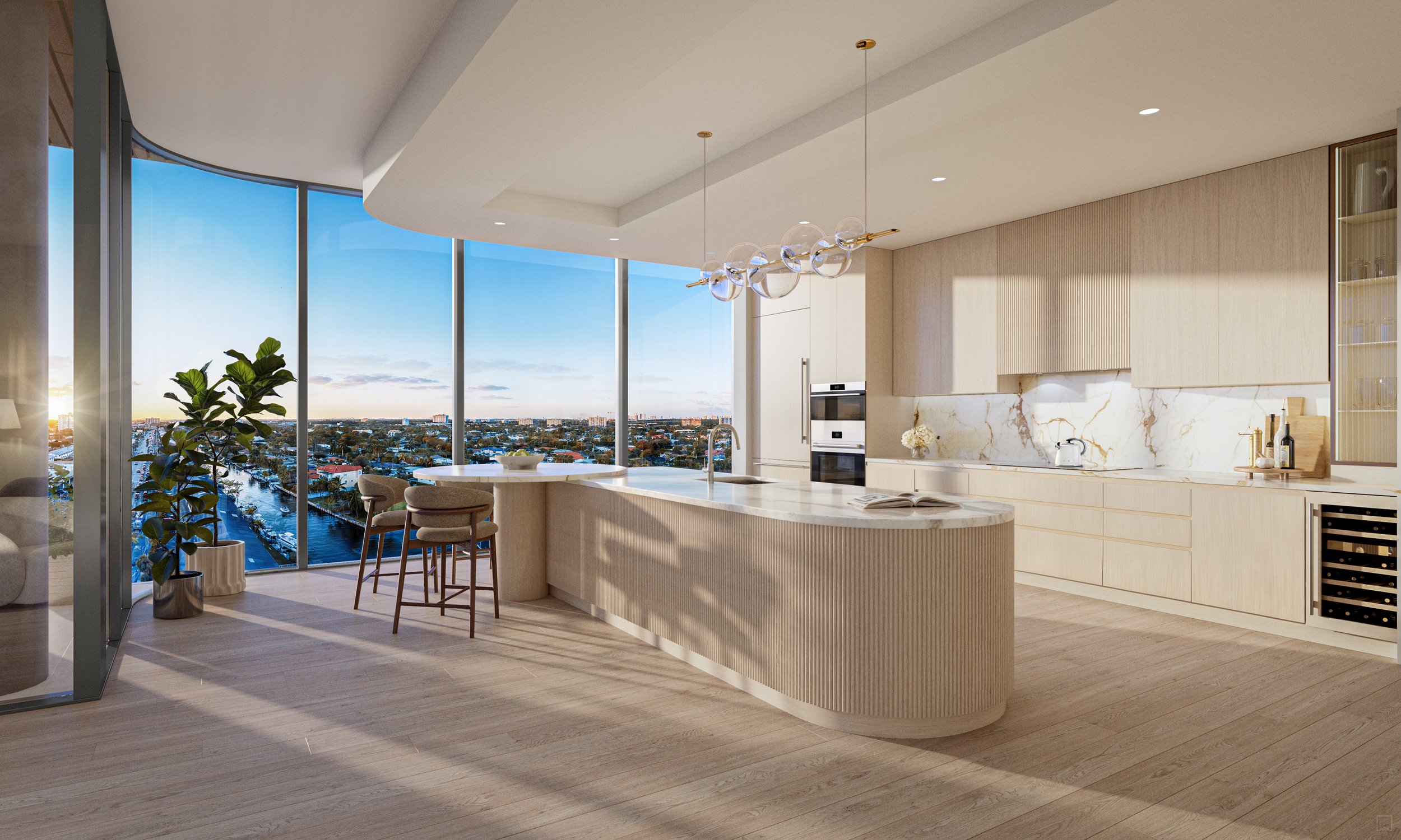 Solana Bay Kitchen Rendering