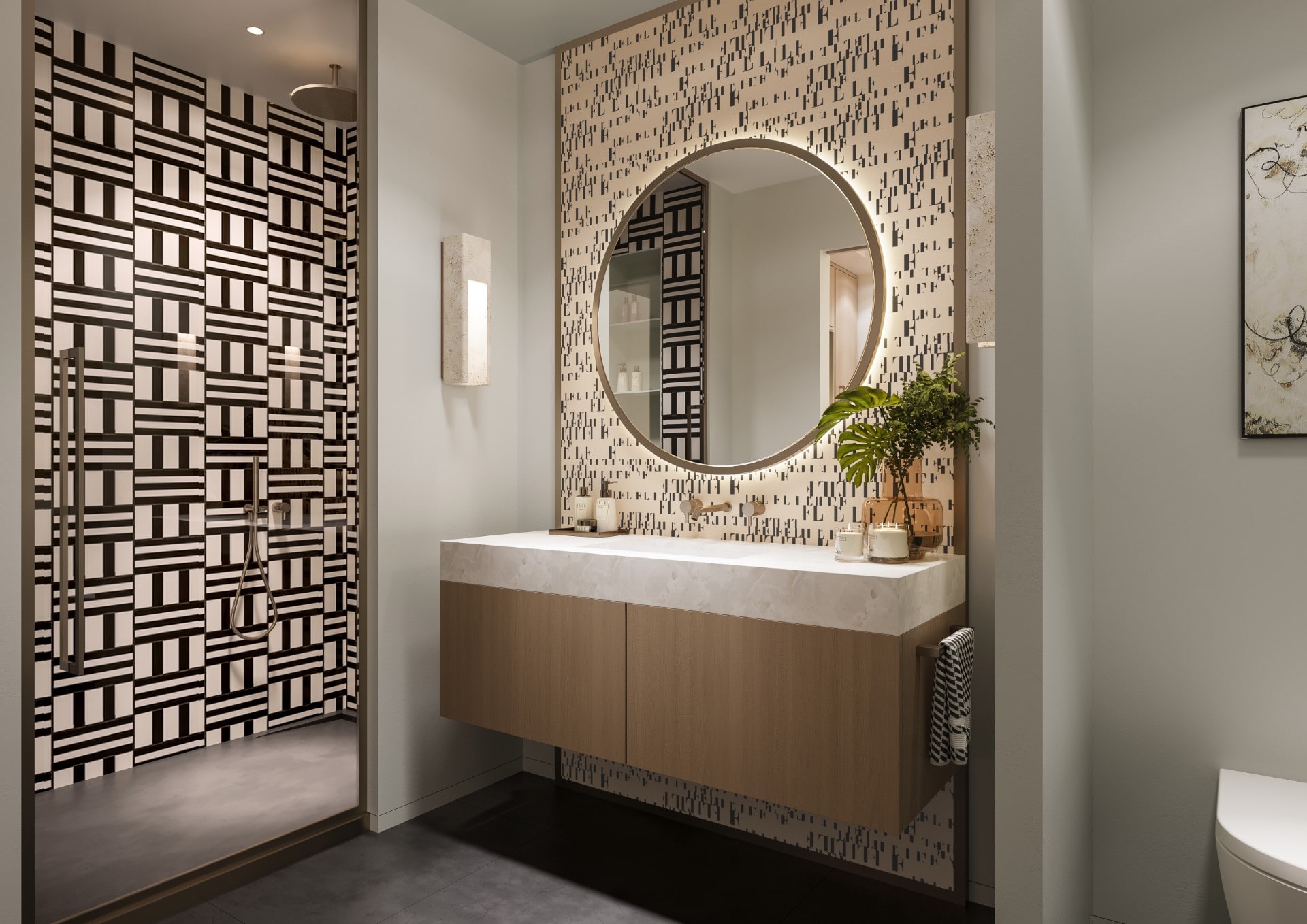 Elle Residences Miami Primary Bath